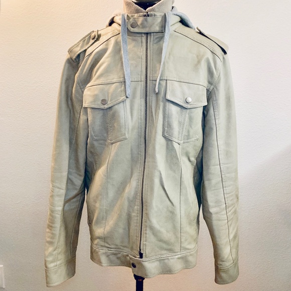 Foreign Exchange Other - Foreign Exchange Faux Leather Hooded Jacket